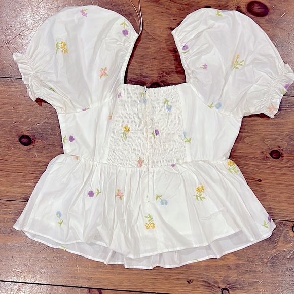 English Factory Floral Ruffle Top - Size M - Picture 6 of 7